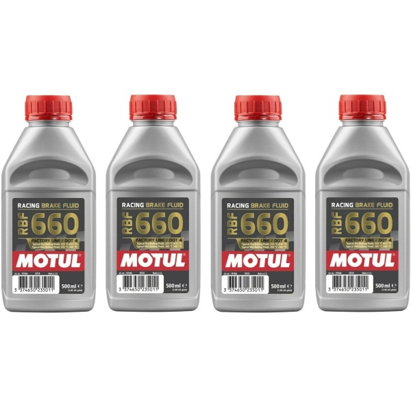 Set 4 Buc Lichid Frana Motul Racing Dot 4 RBF 660 500ML 101666